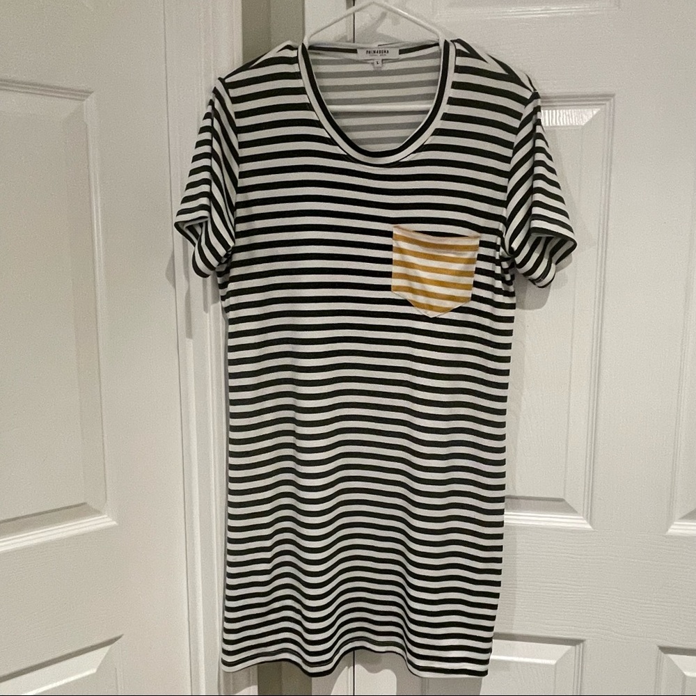 Striped t-shirt dress